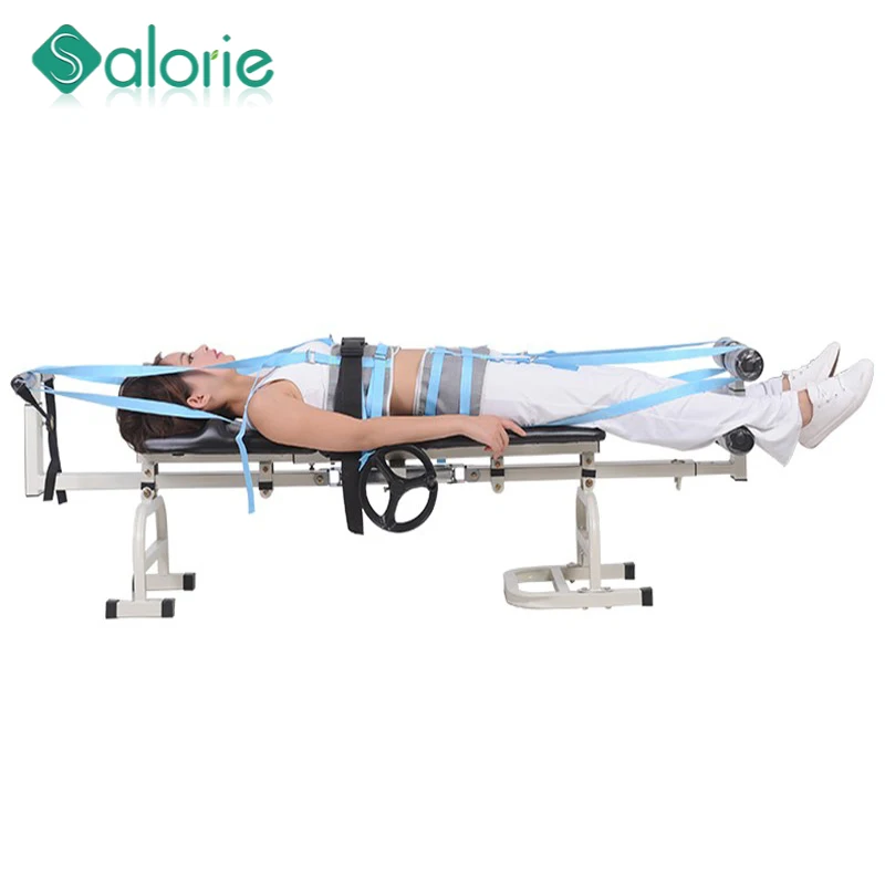 New Therapy Massage Bed Table Cervical Lumbar Traction Body Stretch Spine Ankle Vertebra Fatigue Minor Injurie|traction bed|body stretchcervical