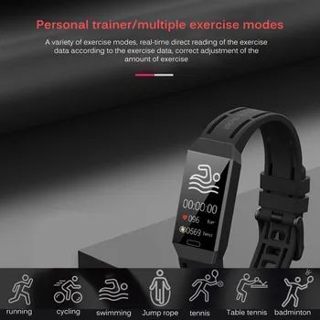 

Intelligent Waterproof Sleep Heart Rate Monitoring Sports Bracelet Fitness Tracker Black For Men Women Waterproof Smart Band