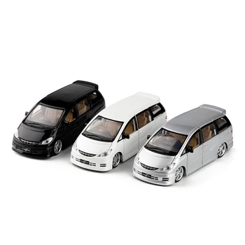 

1:32 High simulation Previa Business Van Opening Sound and Light Back Alloy Car Model Overlord Toy Model for children gifts