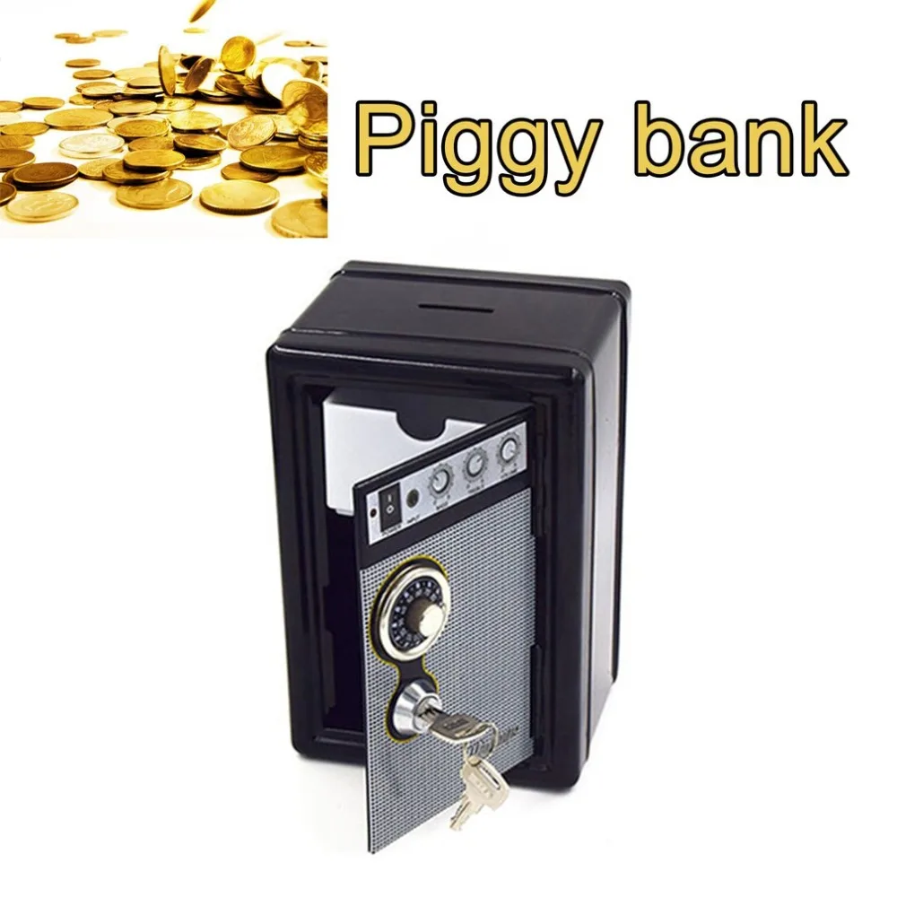 Прочный копилка мини Электронная Копилка Винтаж ATM пароль Монета коробка Автоматический депозит экономия денег коробка с Dialpad ключ