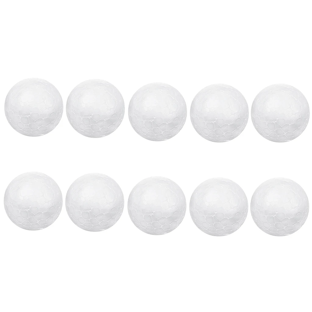 MagiDeal Delicate 10Pcs 8cm White Modelling Craft Polystyrene Foam Balls Crafts Spheres for Chrismas Tree Ornament Decoration