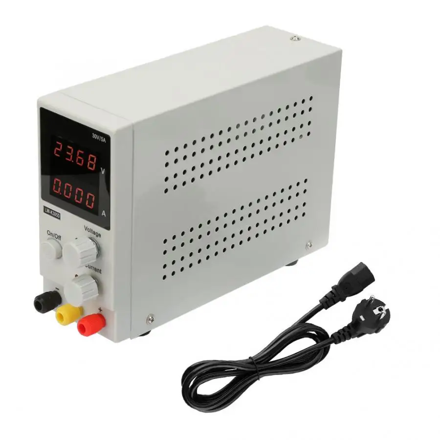 

0-30V 0-5A Output Adjustable Digital DC Power Supply with 4-Digit LED Display
