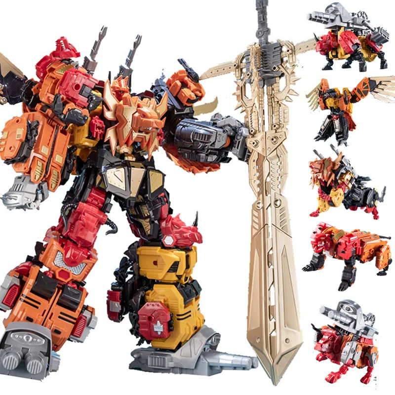 JINBAO NBK 6 в 1 большой Разрушитель Predaking Трансформации Игрушки мальчик робот