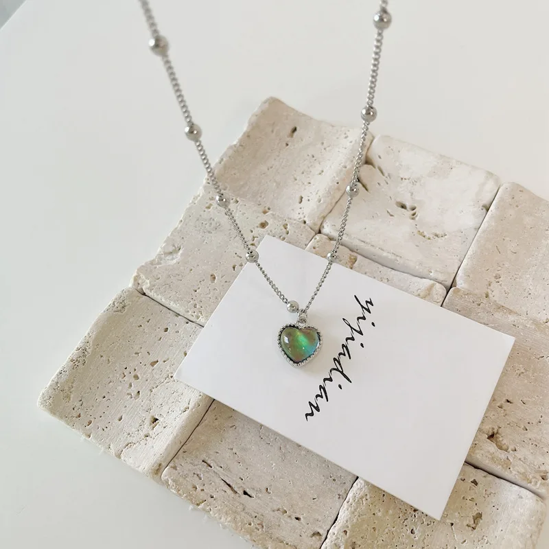 Ожерелье с подвеской в виде сердца из нержавеющей стали | Украшения и аксессуары