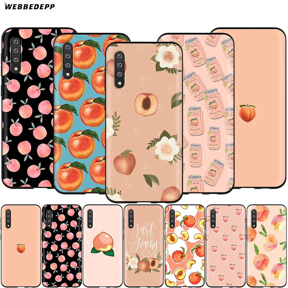 

Webbedepp Peaches Case for Samsung Galaxy S7 S8 S9 S10 Plus Edge Note 10 8 9 A10 A20 A30 A40 A50 A60 A70