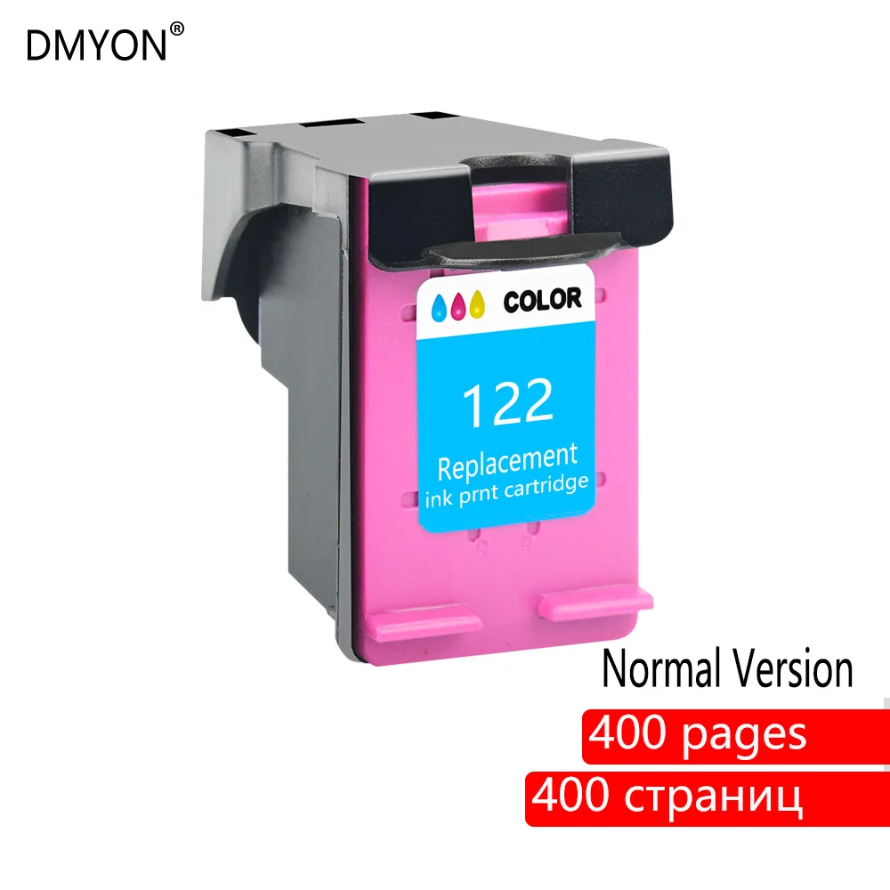 DMYON 122XL Refill Ink Cartridge Replacement for HP 122 Deskjet 1000 1050 2000 2050 2510 3000 3054 4500 4630 4632 5530 Printer - Цвет: 122 Color Normal
