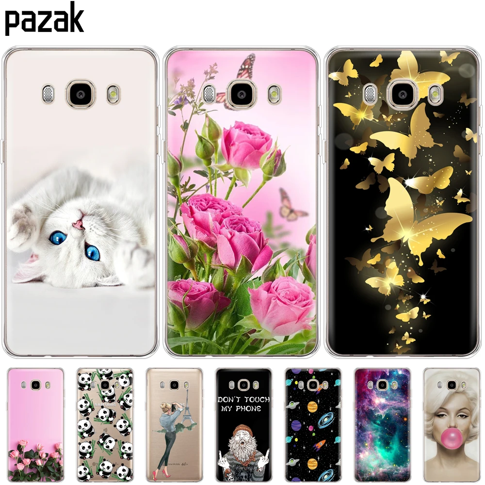 Силиконовый чехол для Samsung Galaxy J5 2016 J510 J510F Мягкий защитный из ТПУ телефона |