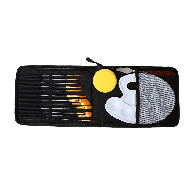 Painting Brush Nylon Hair Accessories Excellent Watercolour Pen Oil Paintings With Case And Scraper