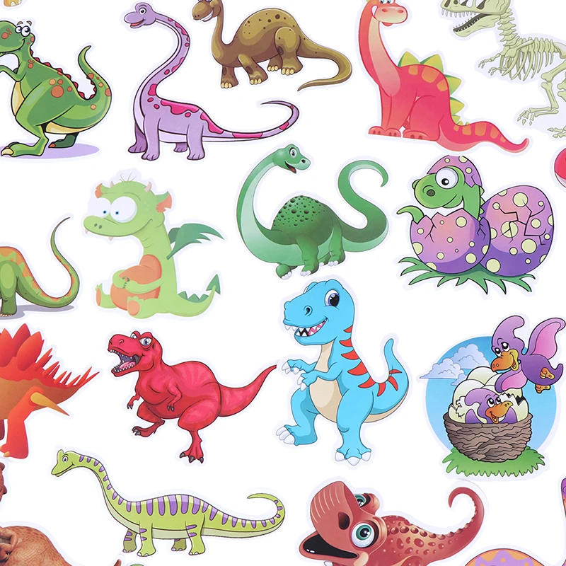 50 Pcs Cartoon Dinosaur Mixed Series Stickers For Notebook PC Skateboard Bicycle Car Motorcycle DIY Waterproof Child Toy Sticker