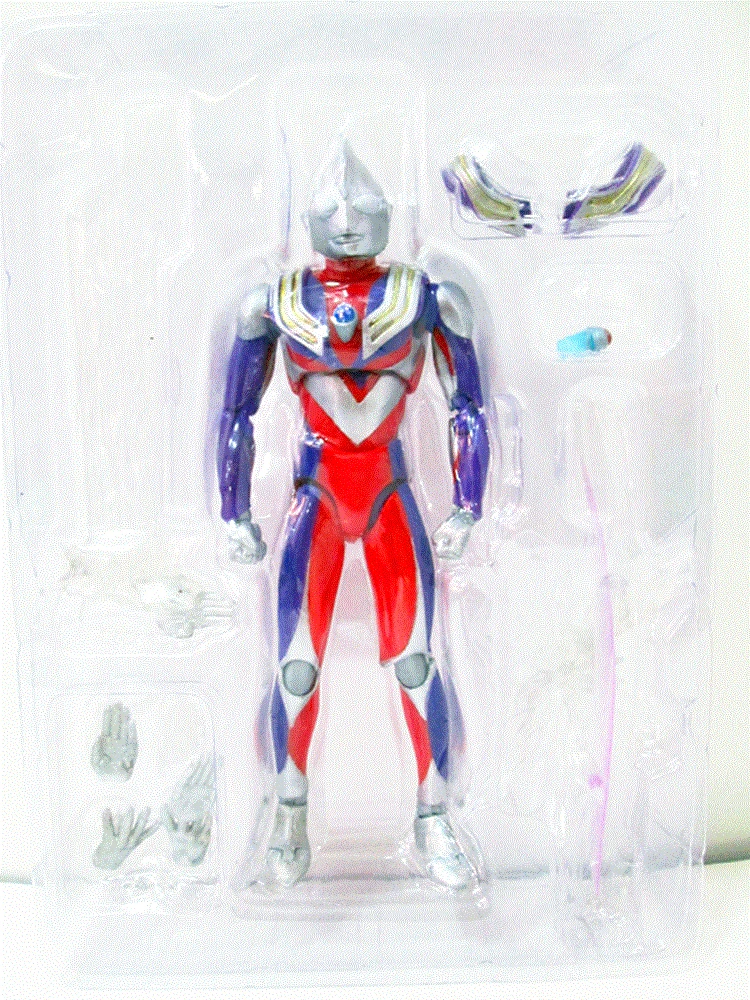 Мобильная игрушка модель Ultraman модель красочная коробка меняя руки фигурка Тига авторское право производитель река модель игрушки