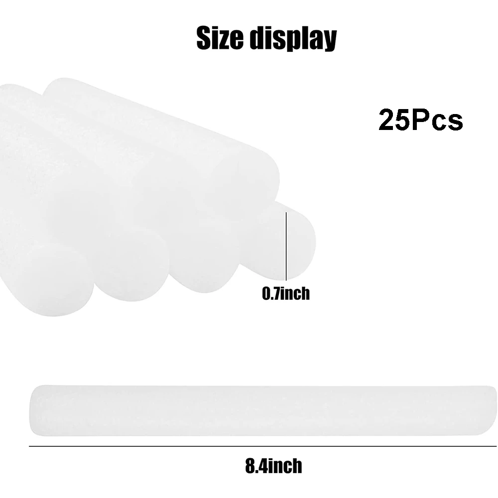25Pcs Stretch Sofa Slipcover Foam Strip, 25 Pcs Non Slip Foam Grips for Couch Slipcovers, Anti-Slip Foam Strip Gap Filler Foam 2