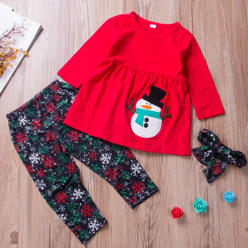 Комплект из 3 предметов Модный комплект с длинными штанами и футболкой рукавами