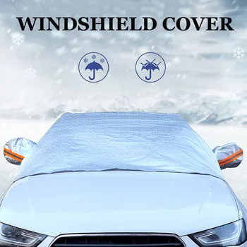 

Universal Winter Snow Block Car Front Bumper Half Car Wash Cover Snow And Frost Snowproof Rainproof Frostproof Heavy Duty#LR2