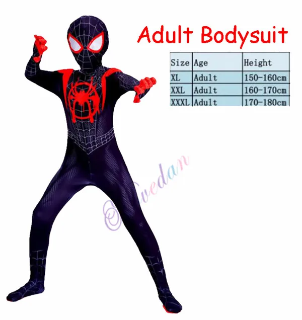 Adult Bodysuit Костюм для взрослых, детей, мальчиков, 3D принт супергероя, косплей, толстовка, толстовка, куртка на молнии, костюм супергероя, человек - Цвет: Adult Bodysuit