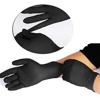 

100/50PCS Disposable Latex Medical Anti-virus Gloves Household Universal Cleaning Work Finger Gloves Protective for Safety Black