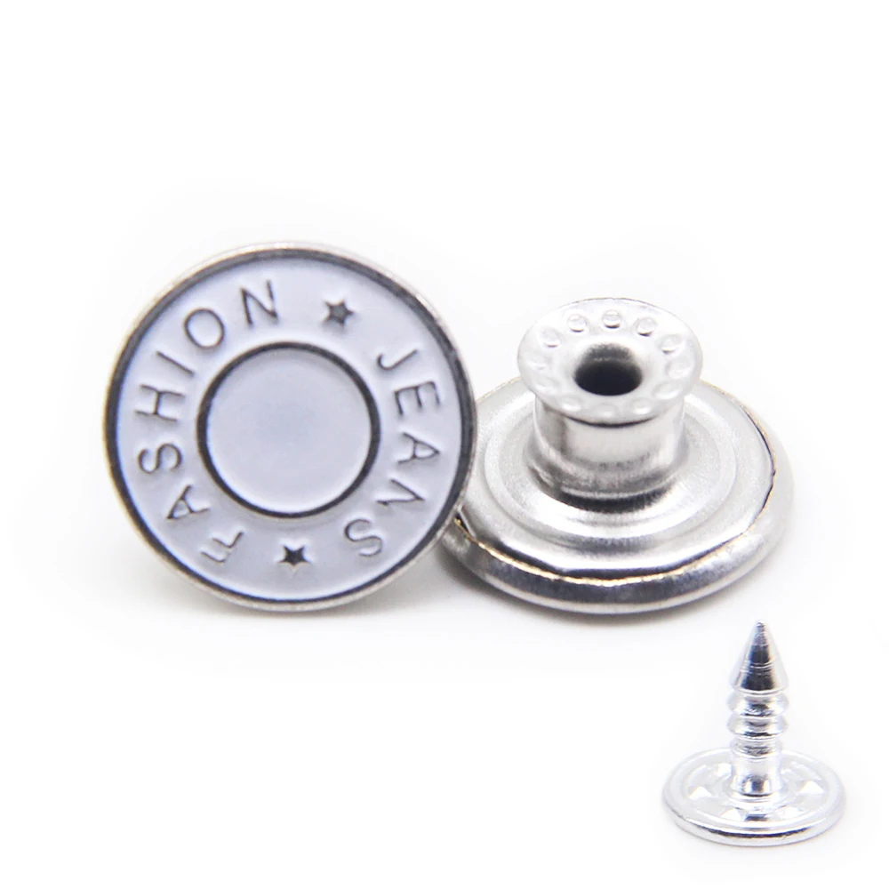 12 pezzi bottoni in metallo per uomo donna tuta abito Shank Buttons jeans fissaggio con leoni modello cucito fai da te accessori bronze-color, Bronze, 20 mm