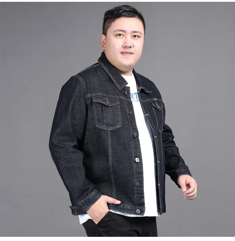 10XL 8XL 6XL 5XL весенне-осенняя мужская джинсовая куртка, модная мужская куртка-бомбер, тонкая рваная джинсовая куртка, мужские ковбойские джинсовые куртки