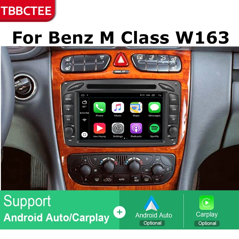 Android Автомобильный gps навигатор для Mercedes Benz M Class W163 1997~ 2005 автомобильный dvd-плеер BT, RDS Mlutimedia плеер Navi 2Din WiFi
