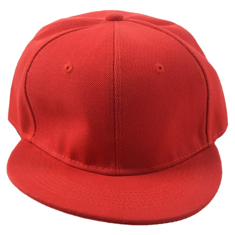 plain red baseball cap