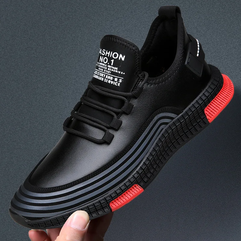 

2019 New Casual Summer Genuine Leather Sneakers Men Breathable Mesh Sport Lace-up Light Fashion Comfortable Male Flats