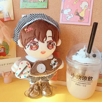 

[MYKPOP]KPOP Doll's Clothes: Painter Clothes 4pcs Set for 20cm Doll (Without doll) Fans Collection SB20102701