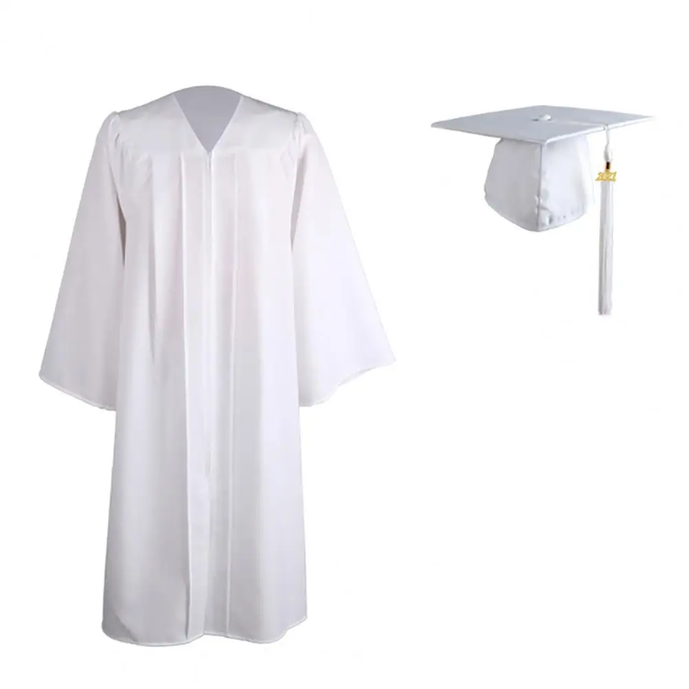 Изысканная Кепка Mortarboard унисекс одежда для выпускного вечера платье бакалавра и
