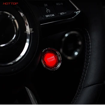 

For Mazda ATENZA 2017-2020 modified steering wheel one-button start light-emitting button ignition ring Car accessories
