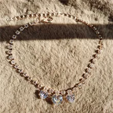 

Cat Collar Crystal Necklace Rhinestone Pendants Heart Necklace Collar Animals Jewelry Collars for Cats Dogs Pet Decor