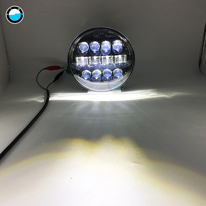 7-дюймовый 60 W DOT SAE E9 мотоцикл фары с углом глаза светодиодные фары 7 дюймов корпус лопасти отделка кольцо