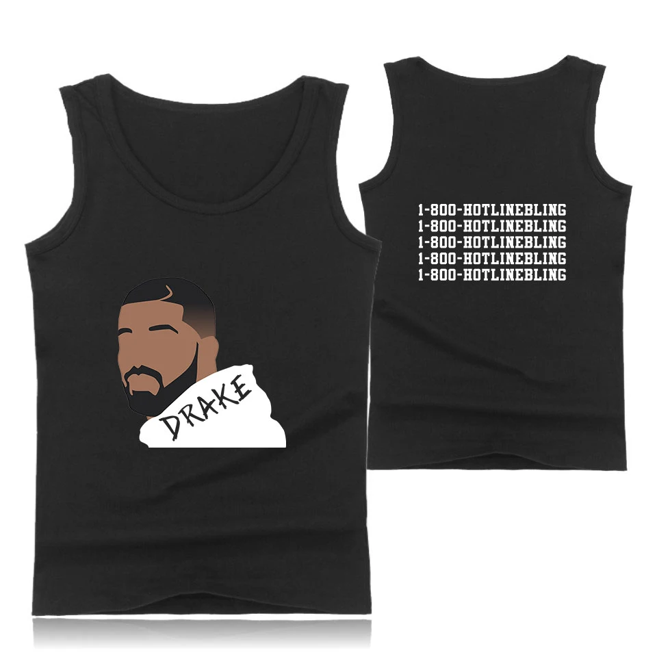 Drake Мужская Звезда Новая мода рубашки без рукавов майка Мужская Фитнес рубашка мужская фуфайка для бодибилдинга тренировки форма для гимнастики Фитнес Мужчины