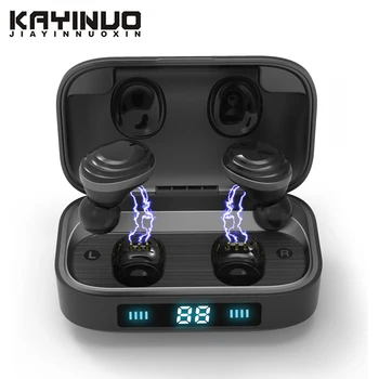 

IPX7 Waterproof Touch Control Headphone TWS Bluetooth 5.0 Earphone Sport In-ear Earbuds LED Display Wireless Headsets For xiaomi