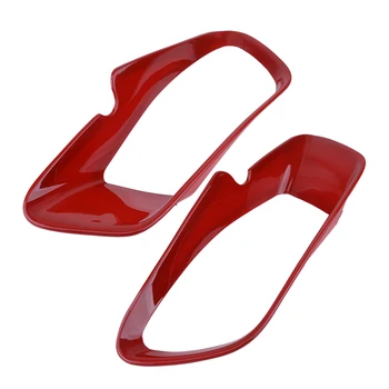 

Red Plastic Car Front Headlight Lamp Decor Cover Frame Trim Fit For Jeep Cherokee 2014 2015 2016 2017 2018