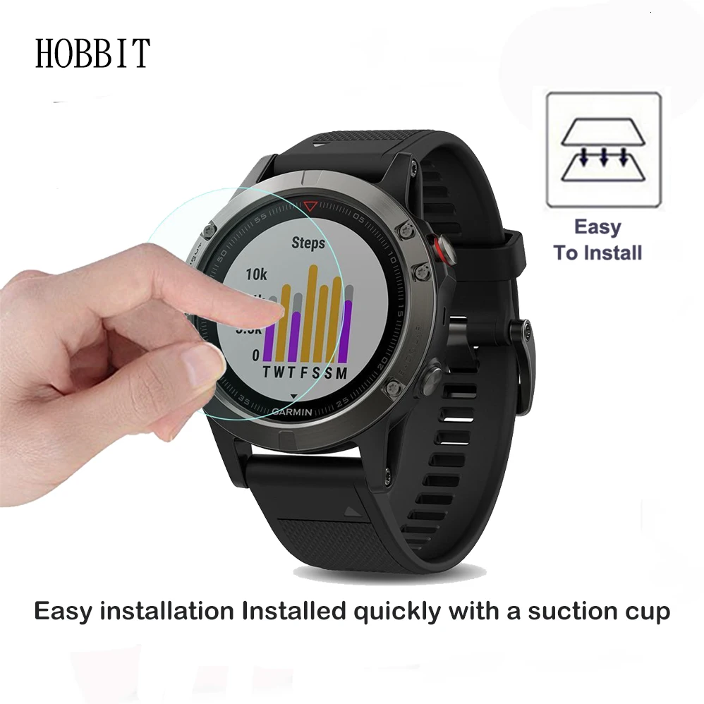 2 упаковки для Garmin Fenix 5 5S 0,3 мм 2.5D 9H прозрачная защитная пленка из закаленного стекла для экрана умные часы устойчивая к царапинам стеклянная пленка