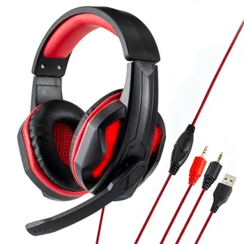 

New 3.5 Headset Computer Wired Headset Internet Cafe Gaming Headset Subwoofer Headset Eating Chicken Headphones