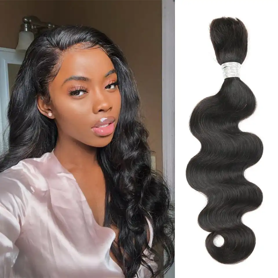 Black Pearl Pre Colored Brazilian Body Wave Human Hair Bundles