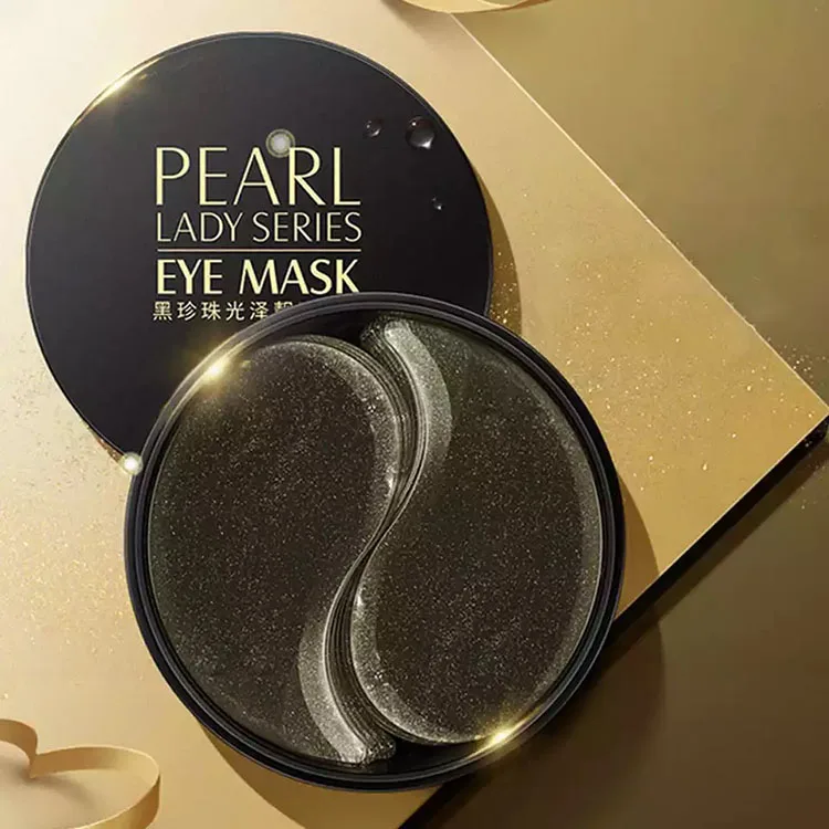 Black Pearl Eye Mask Collagen Natural Moisturizing Gel Eyes Patches Remove Dark Circles Anti Age For Wrinkle 60 PCS Skin Care D