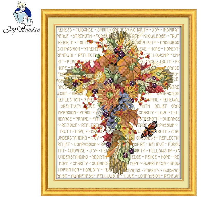 Joy Sunday Jesus Christ Счетный крест узоры DMC 14CT китайские наборы для вышивания печатных холст ручные наборы для рукоделия