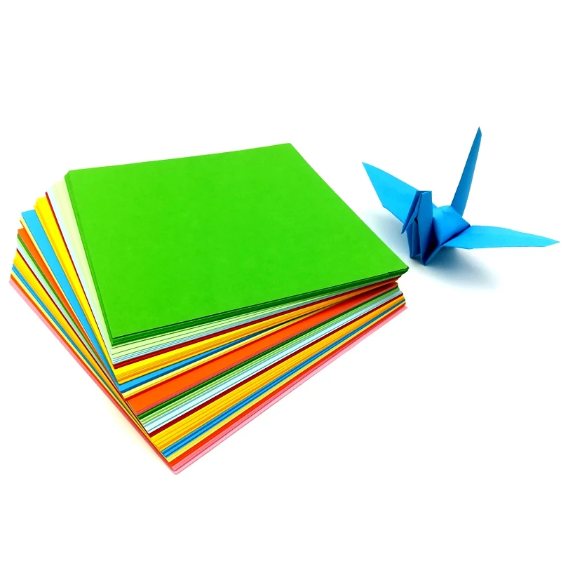 1000 Sheets Colored Paper Crafts Papers Self Made Square Pastel Colorful  Cardstock Child Origami - AliExpress