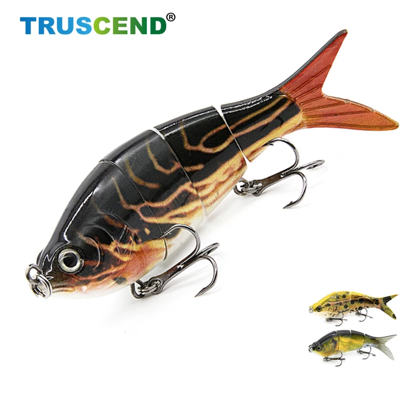 

10cm 15g Sinking Wobblers Pike Fishing Lures Artificial Multi Sections Hard Bait Carp Fishing Tools Winter Fishing Trolling Lure