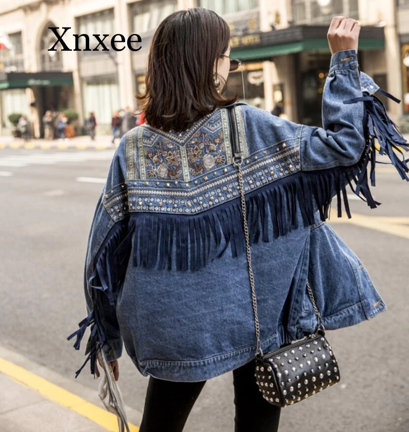 flared sleeve denim jacket