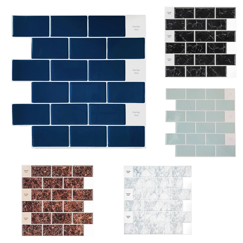 Funlife 3d Diy Home Kitchen Sticker Decor Waterproof Block Shape Epoxy Resin Rubber Wall Self Adhesive Brick Art Wall Decals Wall Stickers Aliexpress