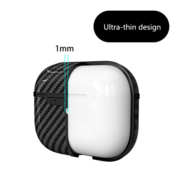 ТПУ ударопрочный защитный чехол из углеродного волокна для Apple AirPods Pro Чехол для зарядки YE-Hot