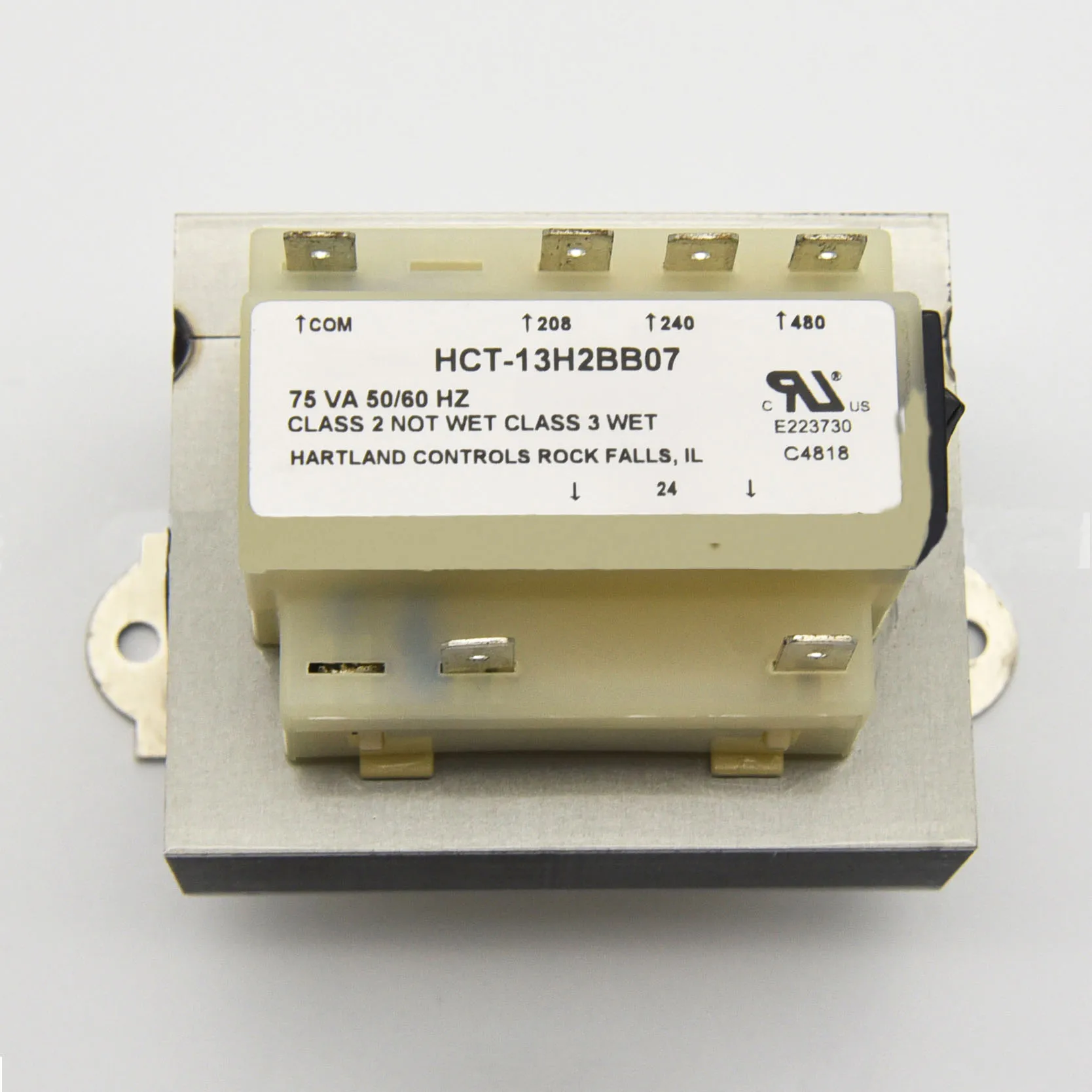 

Isolation transformer 75VA 208V 240V 480V-24V with disconnect switch Protection UL HCT-13H2BB transformer