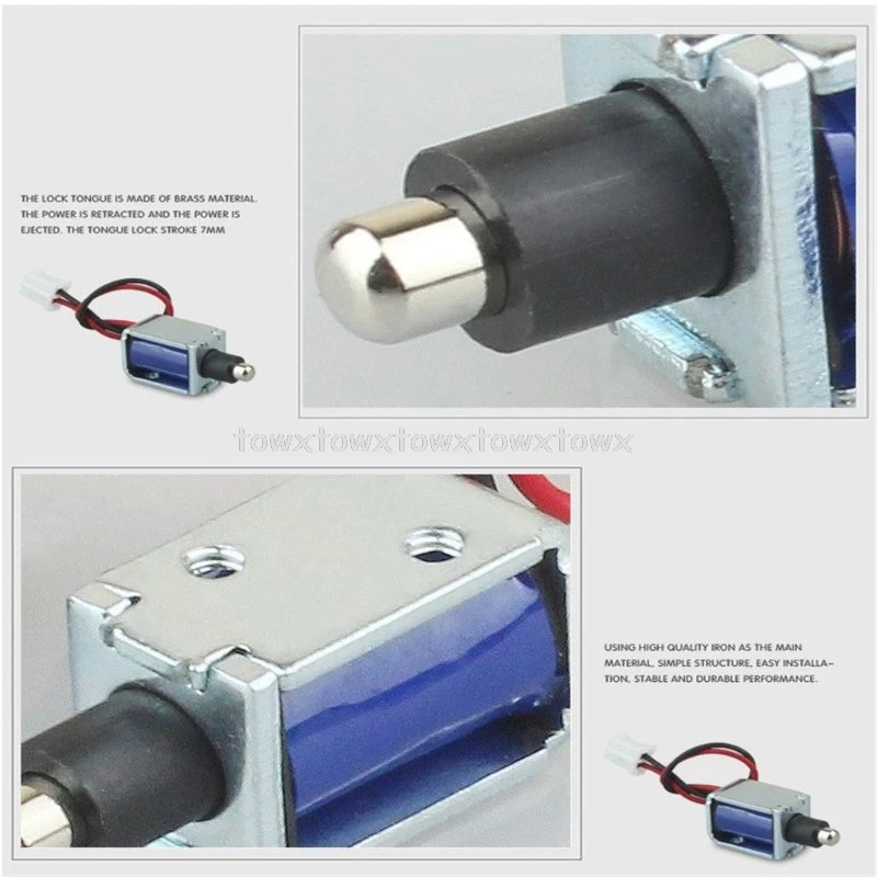 

1pc Mini DC 5V Electromagnetic Lock Small Electronic Lock Electric Bolt Cabinet Lock J20 20 Dropship