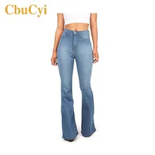 Летние женские джинсы с высокой талией, свободные Стрейчевые джинсовые брюки, женские повседневные хлопковые джинсы и расклешенные брюки, широкие джинсы