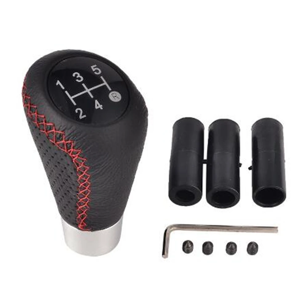 Универсальный 5-скоростной ручной автомобильный кожаный рычаг переключения