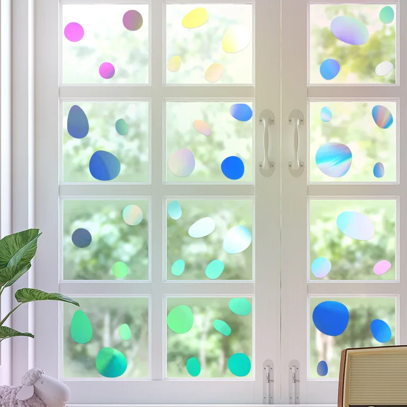 Colorful Cobblestone Heart Shape Wall Stickers Kids Room Bedroom Home Decoration Glass Window Wallpaper DIY Combination Decals wall stickers,window stickers