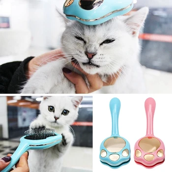 

Pet Products For Cats Brush Hair Removal Claw Shaped Stainless Steel Comb for Removing Loose Hairs and Flea
