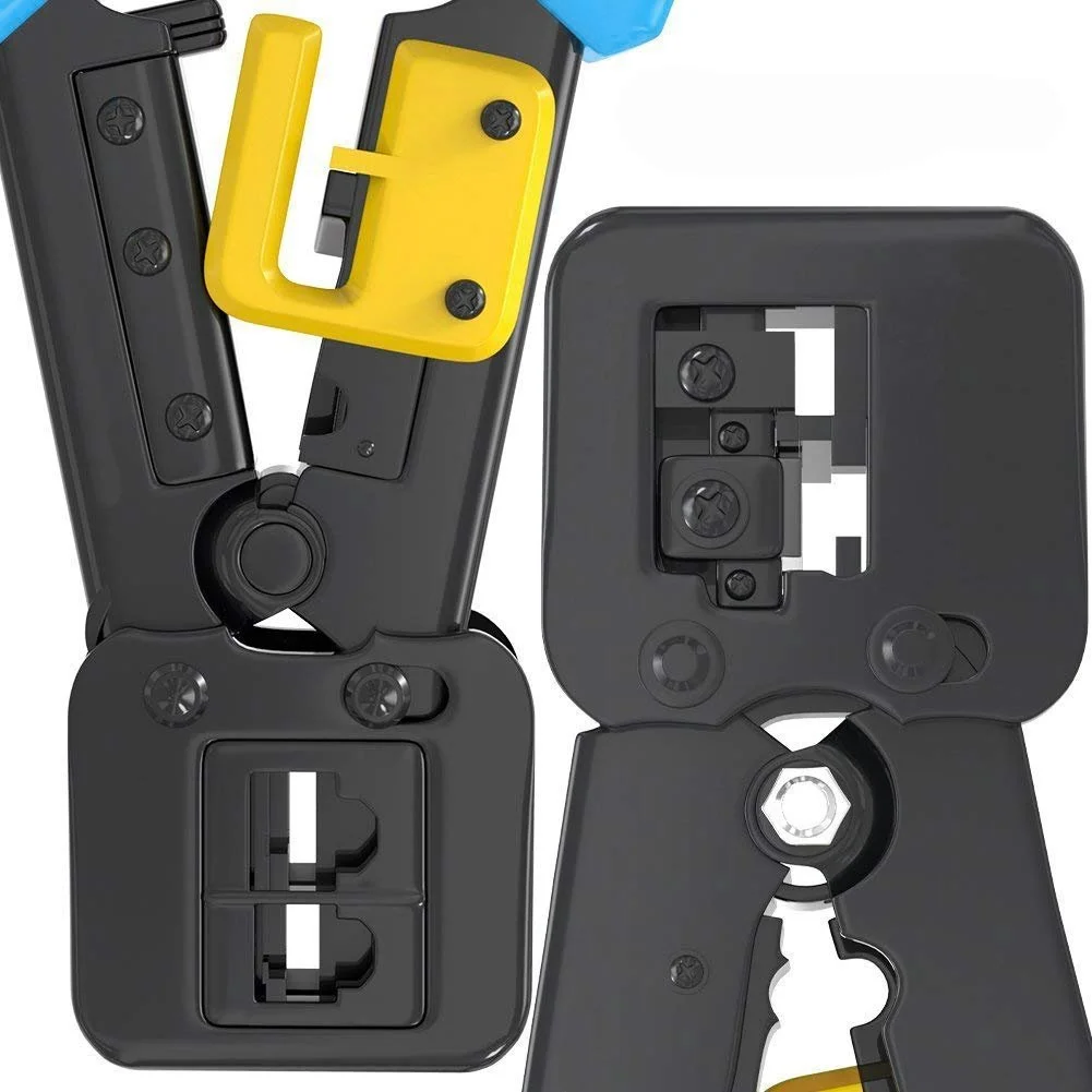 RJ45 сети плоскогубцы обжимной инструмент Многофункциональный кабельный резак пирсинг Кристалл головки плоскогубцы WWO66
