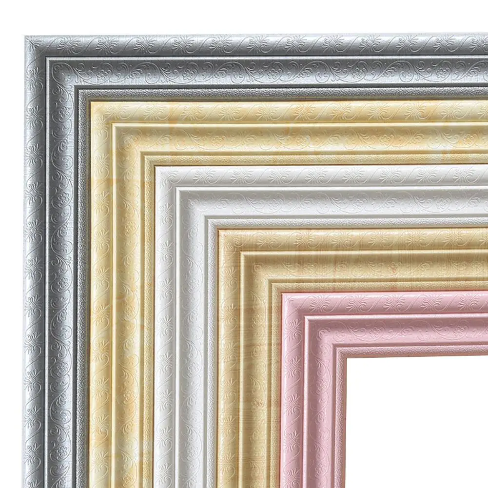 Hot Home 3D Self-adhesive Decorative TV backdrop window room Wall Molding Skirting Line Mural Border Sticker | Дом и сад